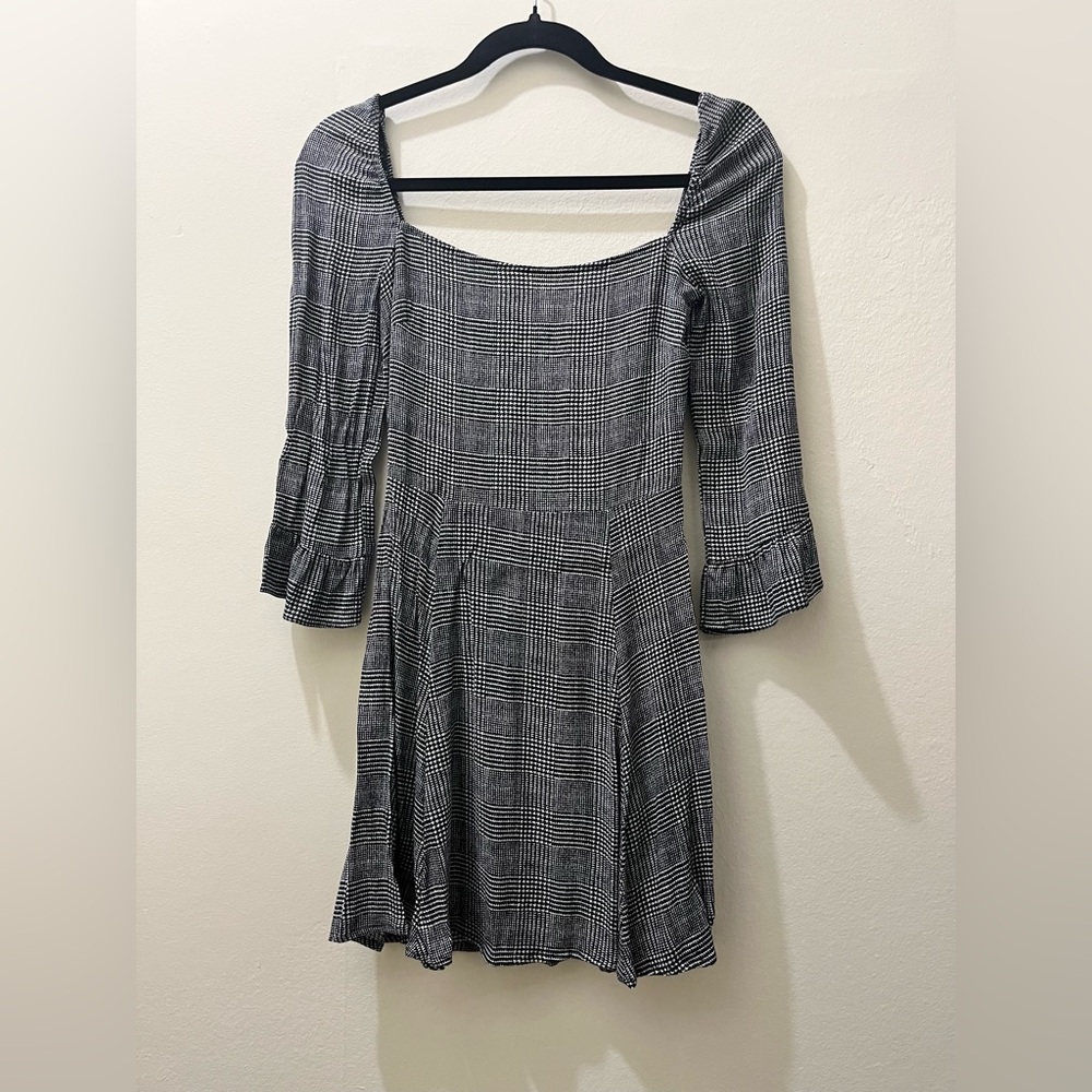 Reformation Julien Dress in Heather Plaid, Size 2